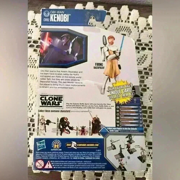 Hasbro Star Wars “The Clone Wars” 2010 Obi-Won Kenobi action figure CW02 NIB - Picture 2 of 3